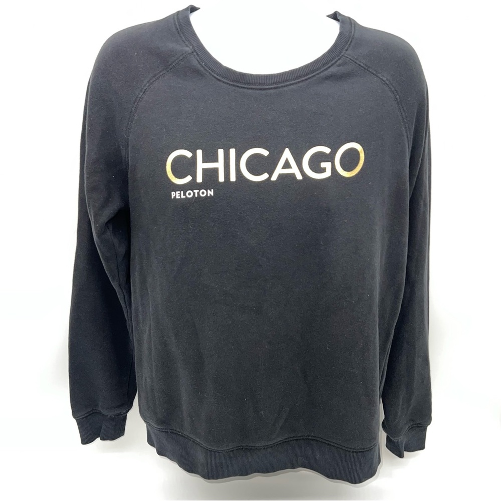 Peloton Black Chicago Women's Crew Neck Sweater